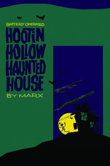 Hootin Hollow Haunted House 28x42 Giclee on Canvas