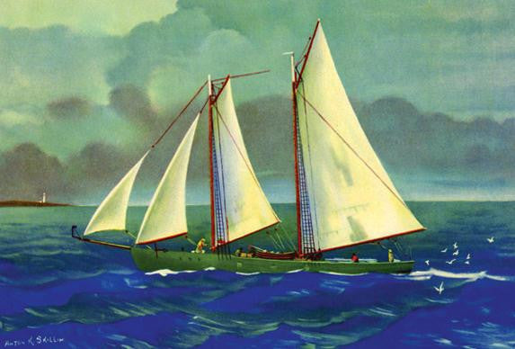 Gloucester Fishing Schooners 28x42 Giclee on Canvas