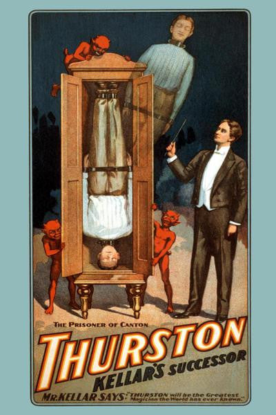 The Prisoner of Canton: Thurston Kellar&#39;s successor 28x42 Giclee on Canvas