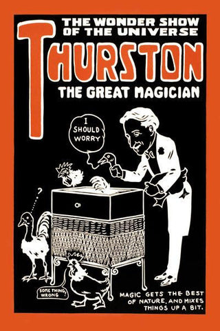 Mix Up Nature: Thurston the great magician the wonder show of the universe 28x42 Giclee on Canvas