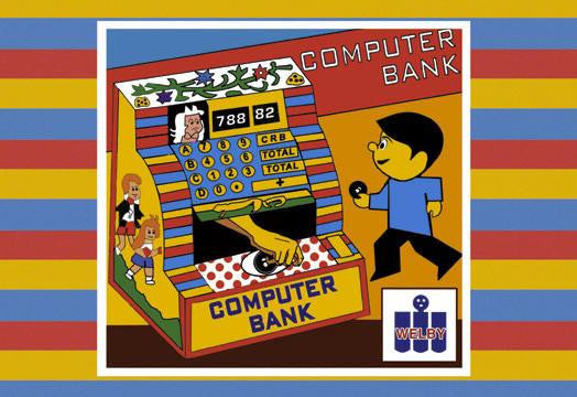 Computer Bank 28x42 Giclee on Canvas