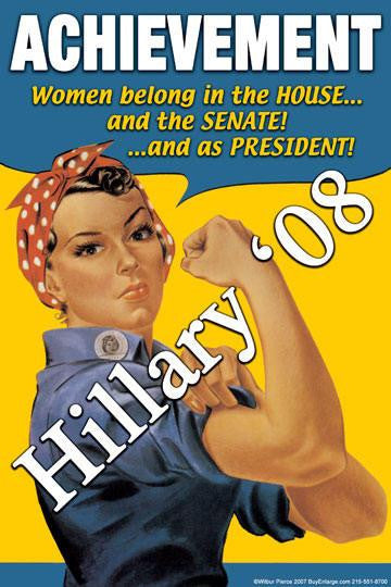 Achievement - Hillary &#39;08 28x42 Giclee on Canvas