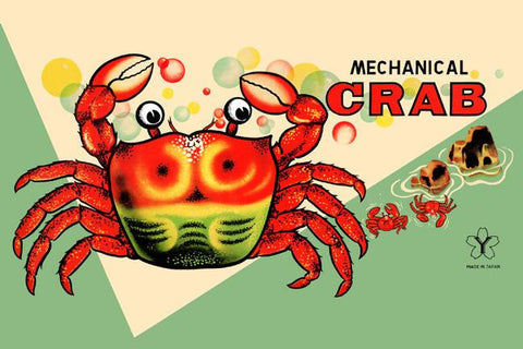 Mechanical Crab 28x42 Giclee on Canvas