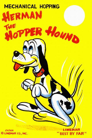 Herman the Hopper Hound 28x42 Giclee on Canvas