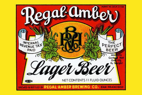 Regal-Amber Lager Beer 28x42 Giclee on Canvas