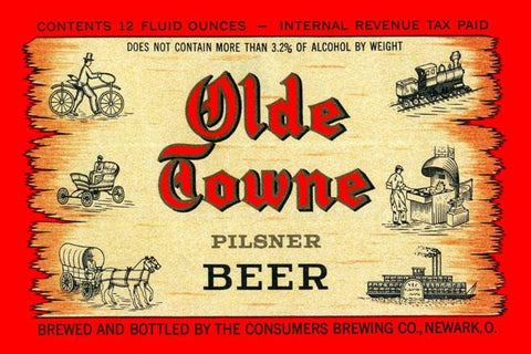 Olde Towne Pilsner Beer 28x42 Giclee on Canvas