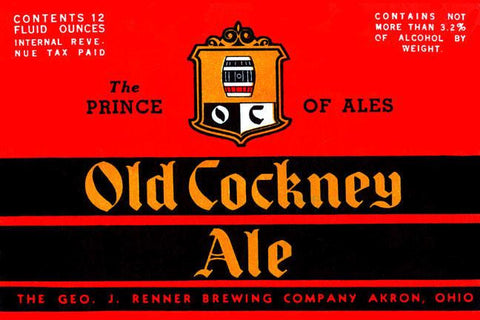 Old Cockney Ale 28x42 Giclee on Canvas