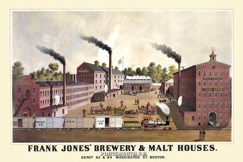 Frank Jones&#39; Brewery & Malt Houses 28x42 Giclee on Canvas