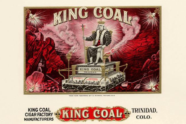 King Coal 28x42 Giclee on Canvas