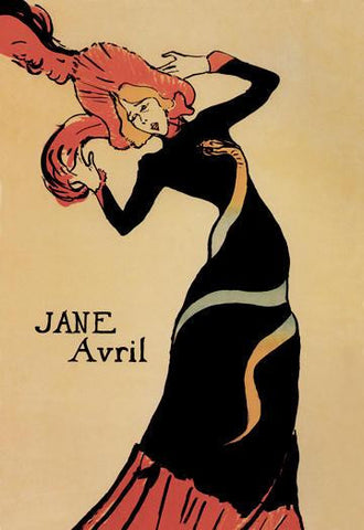 Jane Avril 12x18 Giclee on canvas