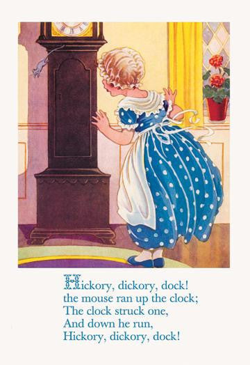 Hickory Dickory Dock! 12x18 Giclee on canvas