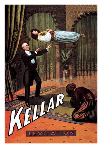 Kellar: Levitation 12x18 Giclee on canvas