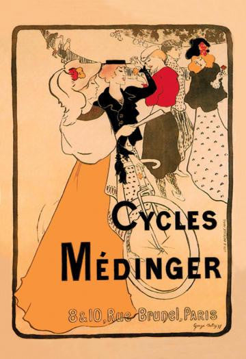 Cycles Medinger 12x18 Giclee on canvas