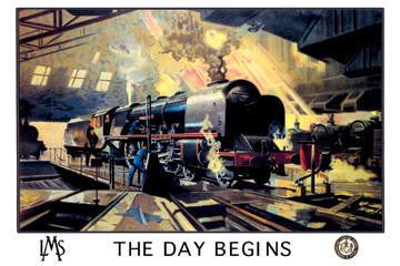 The Day Begins - L.M.S. 12x18 Giclee on canvas