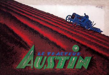 Le Tracteur Austin 12x18 Giclee on canvas