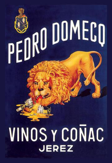 Pedro Domeco Vinos y Conac Jerez 12x18 Giclee on canvas