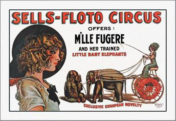 Sells-Floto Circus 12x18 Giclee on canvas