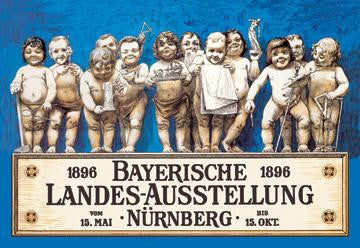 Bavarian National Exhibition 12x18 Giclee on canvas