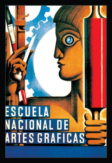 Escuela Nacional de Artes Graficas 12x18 Giclee on canvas