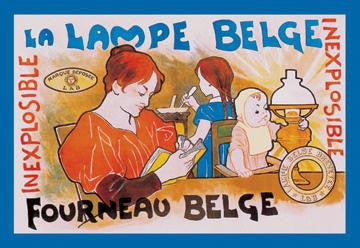 La Lampe Belge 12x18 Giclee on canvas