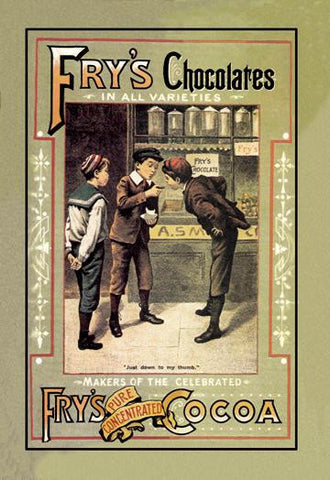 Fry&#39;s Chocolates 12x18 Giclee on canvas