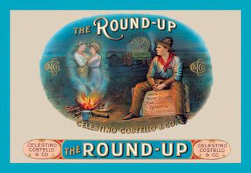 Round-Up Cigars 12x18 Giclee on canvas