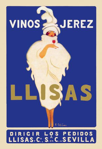 Vinos Jerez Llisas 12x18 Giclee on canvas