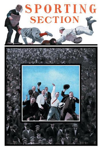 Sporting Section: Hooray! 12x18 Giclee on canvas