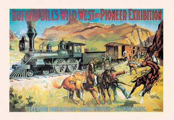 Buffalo Bill: The Great Train Hold Up 12x18 Giclee on canvas