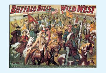 Buffalo Bill: The Maze 12x18 Giclee on canvas