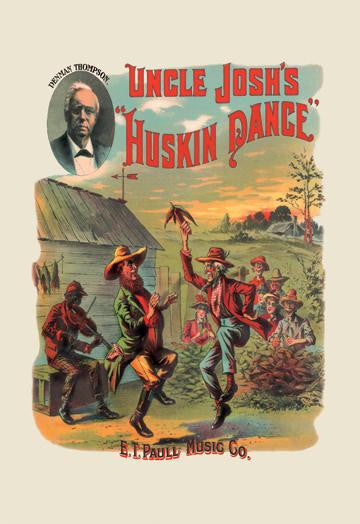 Uncle Josh&#39;s Huskin Dance 12x18 Giclee on canvas