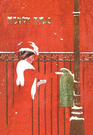 Christmas Greetings 12x18 Giclee on canvas