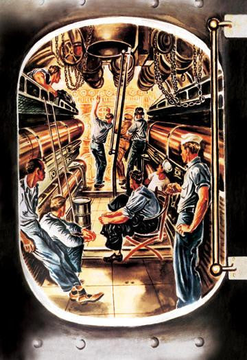 Torpedo Room 12x18 Giclee on canvas