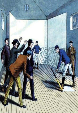 Indoor Batting Practice 12x18 Giclee on canvas