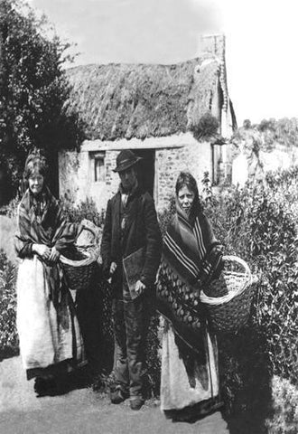 Irish Peasants 12x18 Giclee on canvas