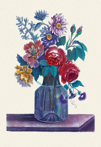 Vase of Flowers 12x18 Giclee on canvas