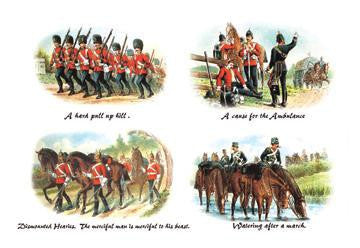 A Hard Pull up Hill  Cause for the Ambulance  Dismounted Heavies  and Watering after a March 12x18 Giclee on c