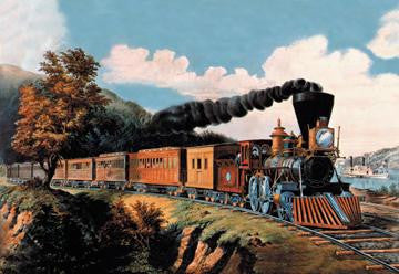 Steam Locomotive 12x18 Giclee on canvas