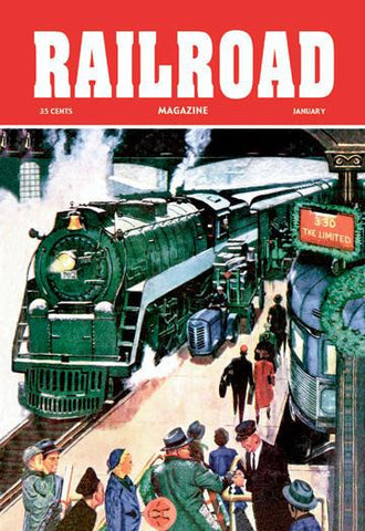 Railroad Magazine: The Limited  1952 12x18 Giclee on canvas