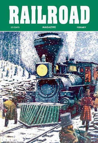 Railroad Magazine: Through the Snow  1952 12x18 Giclee on canvas