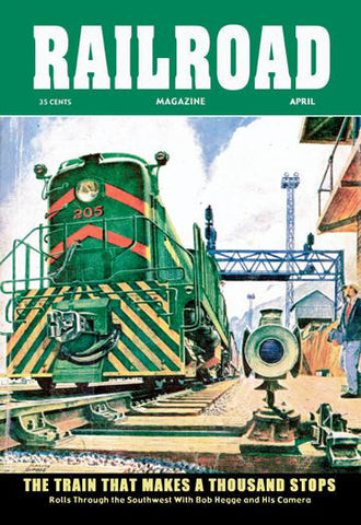 Railroad Magazine: The Train That Makes a Thousand Stops  1954 12x18 Giclee on canvas