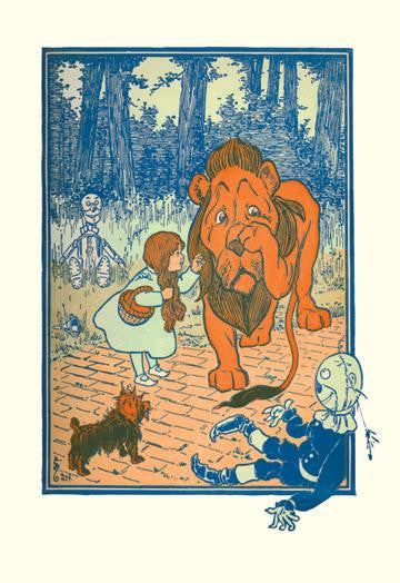 The Cowardly Lion 12x18 Giclee on canvas