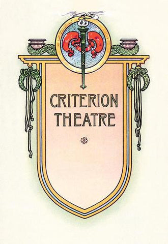 Criterion Theatre 12x18 Giclee on canvas