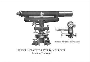 Berger 15 Monitor Type Dumpy Level 12x18 Giclee on canvas