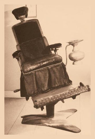 James Beall Morrison&#39;s Tilting Dental Chair 12x18 Giclee on canvas