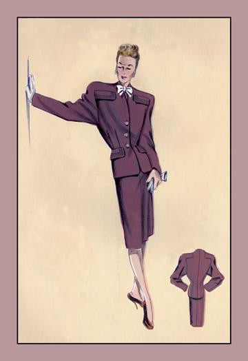 Smart Classic Suit With Raglan Sleeves 12x18 Giclee on canvas