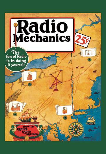 Radio Mechanics: How to Reduce Radio Squeals 12x18 Giclee on canvas