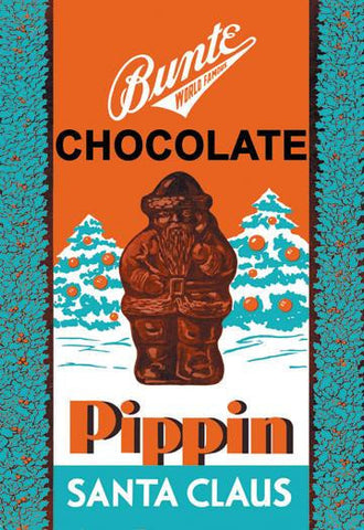 Chocolate Pippin Santa Claus 12x18 Giclee on canvas