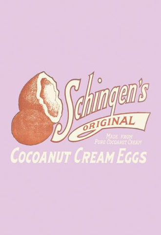 Schingen&#39;s Cocoanut Cream Eggs 12x18 Giclee on canvas