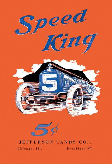 Speed King 12x18 Giclee on canvas